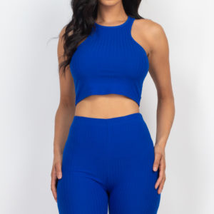 Crop-Top Shorts Set