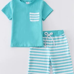 Boy's 2Pc. Stripe Shorts Set