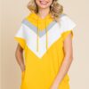 Ladies Plus Chevron Hoodie Top, (Matching Sweatpants-Sold Separately)