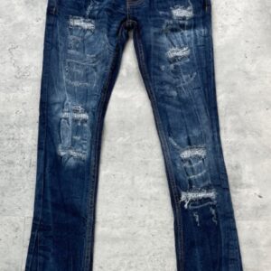 Boy's "Worn Down" Stacked Jeans