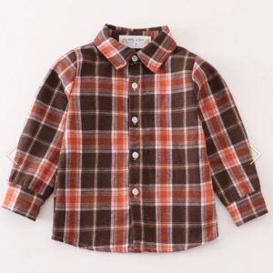 Boy's Plaid Button Down Shirt